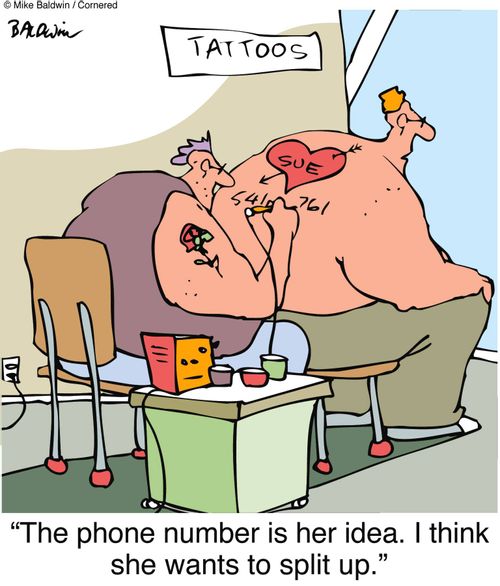 "The phone number is her idea. I think she wants to split up."