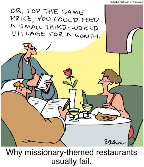 'Why missionary-themed!restaurants 'usually fail.'