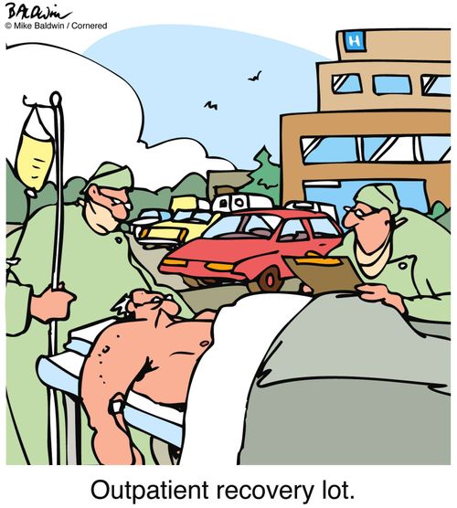 Outpatient recovery lot