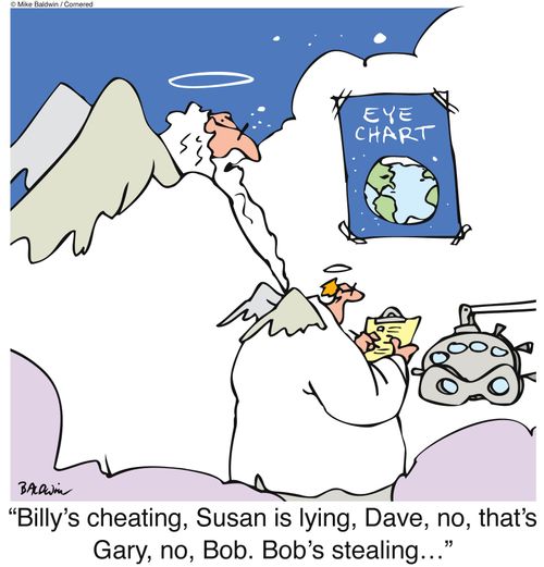 "Billy's cheating, Susan is lying, Dave, no, that's Gary, no, Bob. Bob's stealing?"