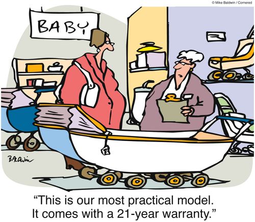 "This is our most practical model. It comes with a 21-year warranty."