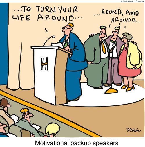 Motivational backup speakers