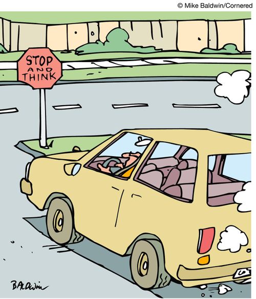 Stop and think.