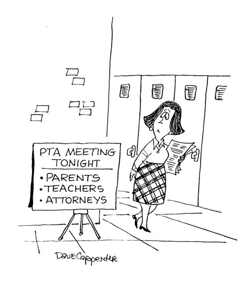 PTA Meeting Tonight: Parents,Teachers,Attorneys