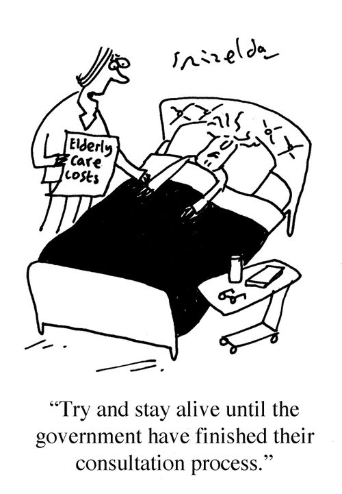 'Try and stay alive until the government have finished their consultation process.'
