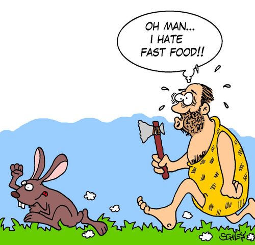 'Oh man... I hate fast food!'
