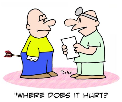 'Where does it hurt?'