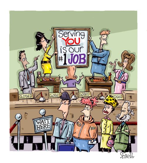 'Serving you is our number one job' 