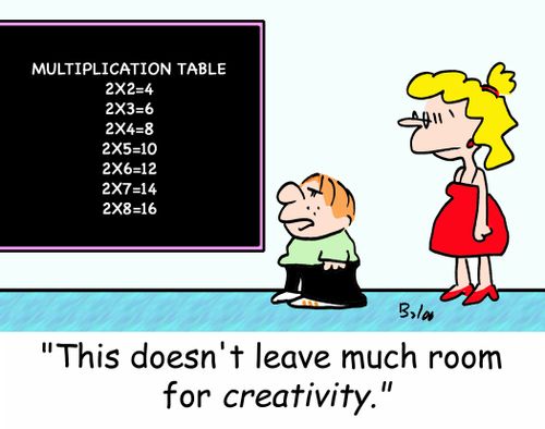 "This doesn't leave much room for creativity."