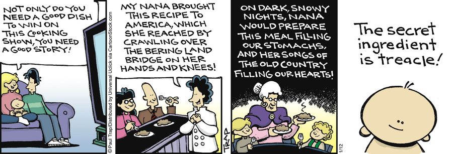 'Not only do you need a good dish to win on this cooking show, you need a good story!'