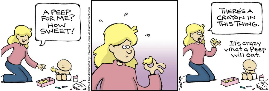 'It's crazy what a peep will eat.'