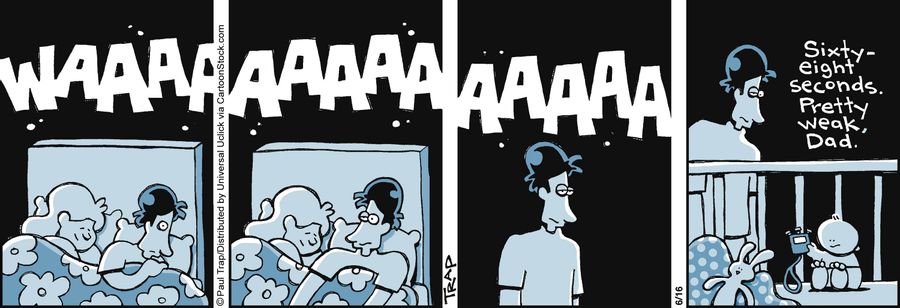 'Sixty eight seconds. Pretty weak, Dad.'
