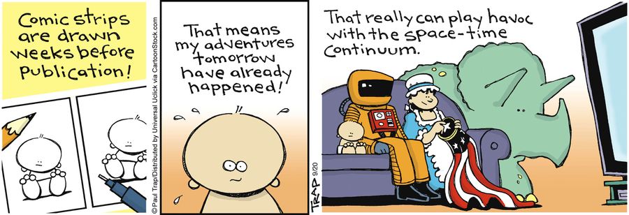 'That really can play havoc with the space-time-continuum.'