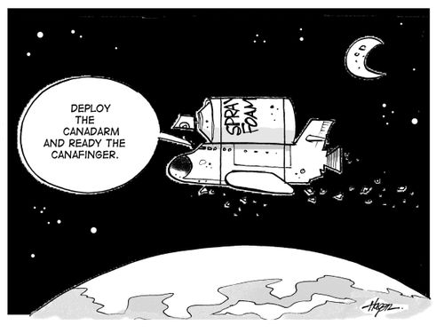 'Deploy the Candarm and ready the Canafinger.'