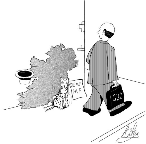 Ireland and its Celtic Tiger request some donations