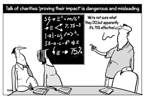 Talk of charities 'providing their impact' is dangerous and misleading.