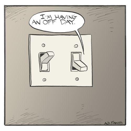 "I'm having an off day."