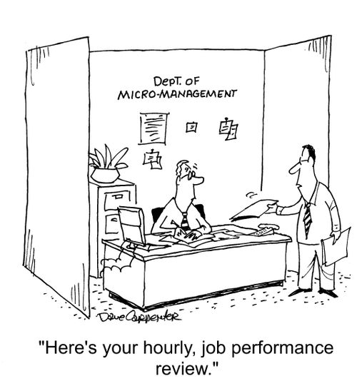 "Here's your hourly job performance review."