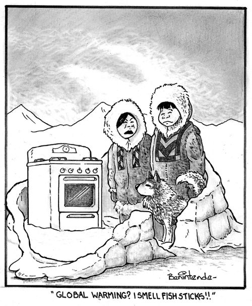 'Global warming? I smell fish sticks!!'