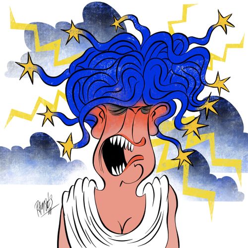EU medusa screams.