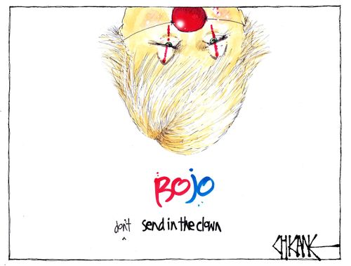 BoJo: don't send in the clown.