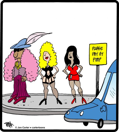 "Please Pay at Pimp"