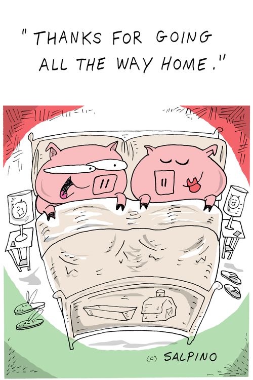 "Thanks for going all the way home."