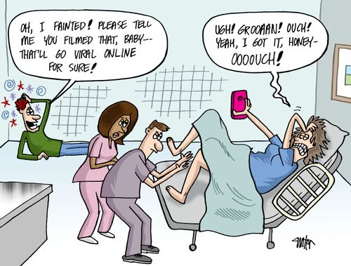 "Oh, I fainted! Please tell me you filmed that, Baby - that'll go viral online for sure!"
