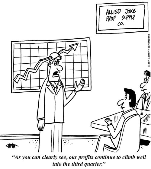 'As you can clearly see, our profits continue to climb well into the third quarter.'