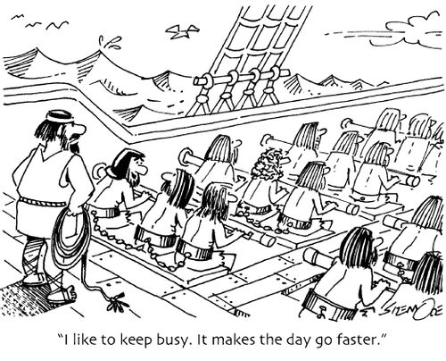 'I like to keep busy. It makes the day go faster.'