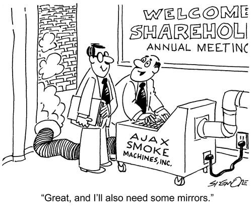 'Great, and I'll also need some mirrors.'