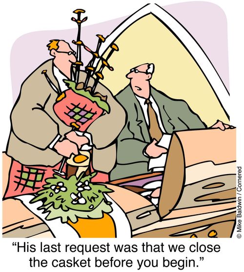 "His last request was that we close the casket before you begin."