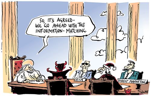 "So it's agreed - we go ahead with the information-matching."