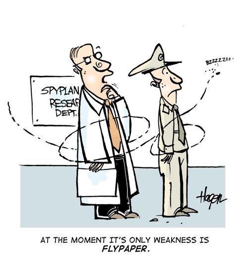 'At the moment, it's only weakness is flypaper.' - (spyplane research dept.)