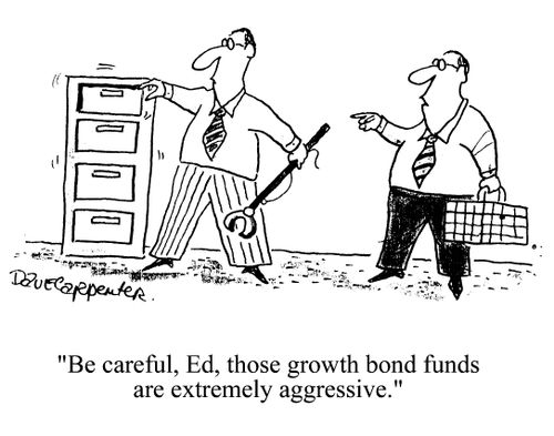'Be careful, Ed, those growth bond funds are extremely aggressive.'