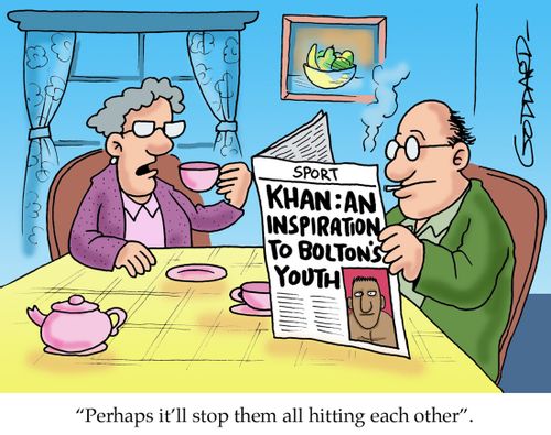 'Perhaps it'll stop them all hitting each other'.