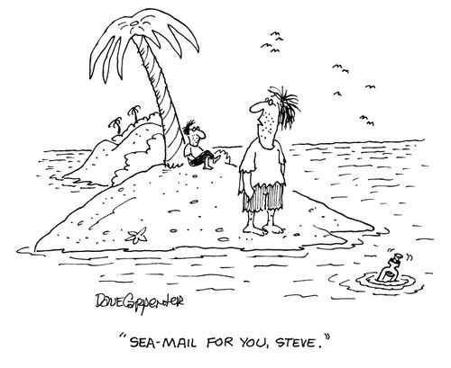 'Sea-mail for you, Steve.'