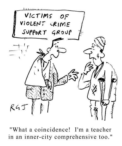 What a coincidence! I'm a teacher in an inner-city comprehensive too.