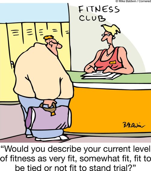 "Would you describe your current level of fitness as very fit, somewhat fit, fit to be tied or not fit to stand trial?"