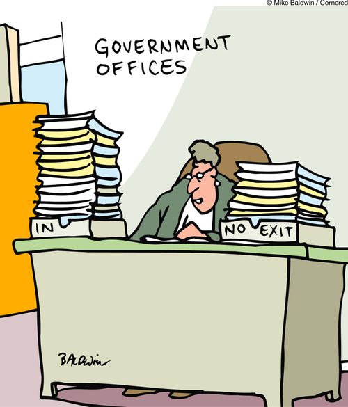 Government Offices / In tray, No Exit tray.