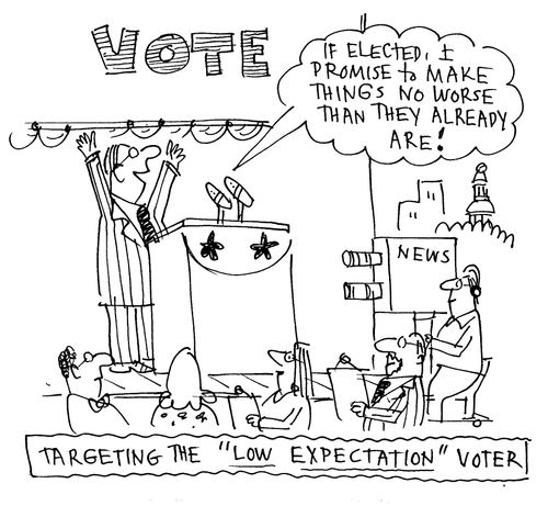 Targeting the 'Low Expectation' voter.
