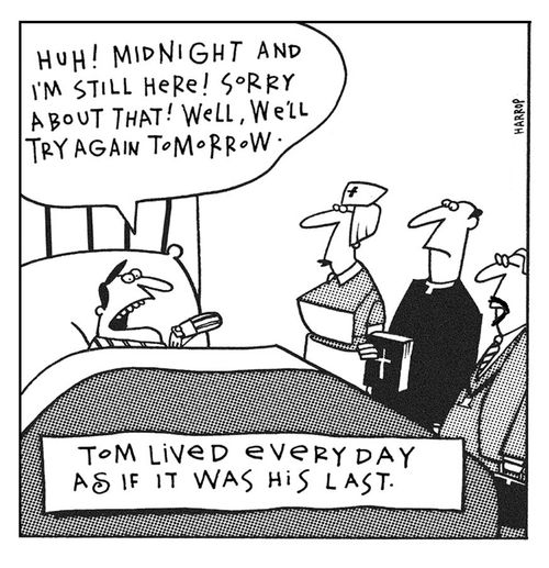 Tom's last day.