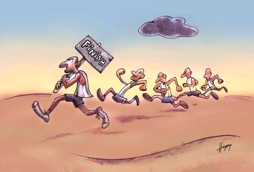 Finish line.