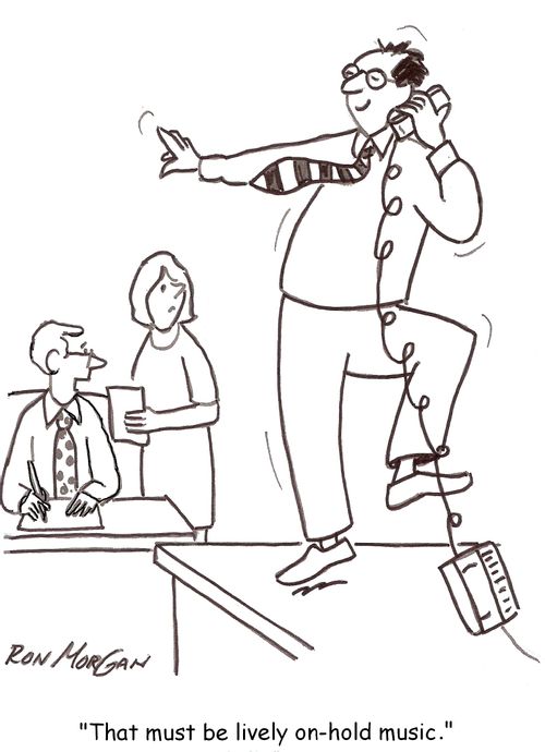 'That must be lively on-hold music.'