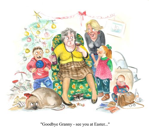 'Goodbye Granny, see you at Easter...'