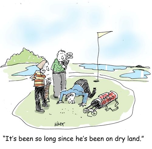 'It's been so long since he's been on dry land.'