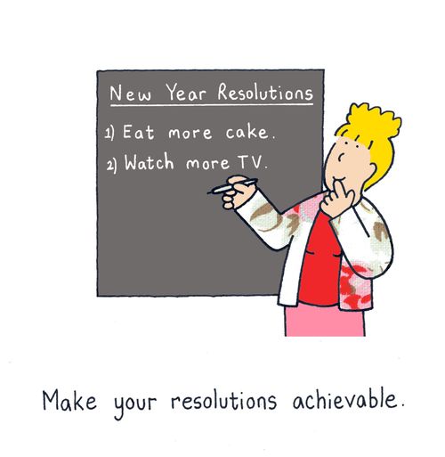 Make your resolutions achievable.