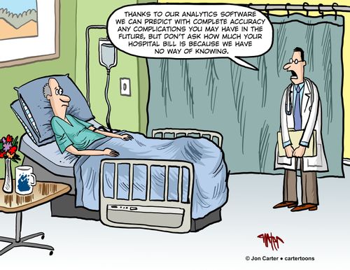 'Don't ask how much your hospital bill is because we have no way of knowing.'