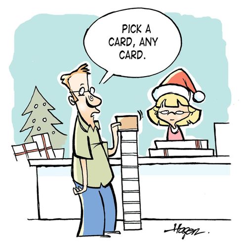 'Pick a card, any card.'