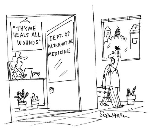 'Thyme heals all wounds.'